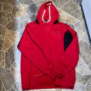 Red & Black Jordan Hoodie-Therma Fit